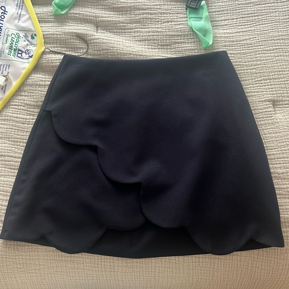 Navy Blue size 2 ruffled skirt